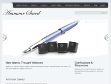 Tablet Screenshot of ammaarsaeed.com
